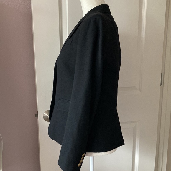 J Crew Schoolboy Black Blazer Size 2 - Picture 4 of 16